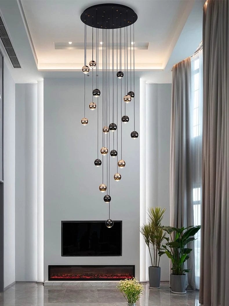 Lisa Grand Entry Chandelier 9 / Cold White Modern Chandelier