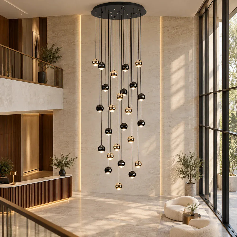 Lisa Grand Entry Chandelier 9 / Warm White 3000K Modern Chandelier