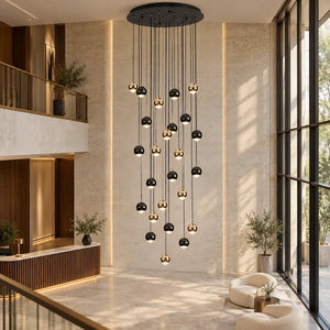 Lisa Grand Entry Chandelier 9 / Warm White 3000K Modern Chandelier