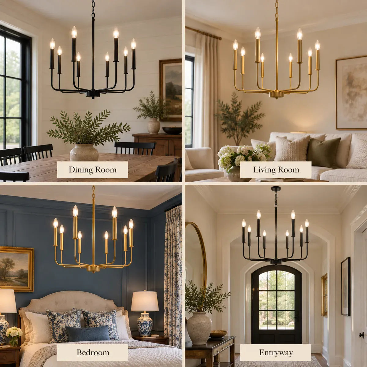 Lissa Rustic Iron Chandelier Modern Chandelier