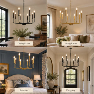 Lissa Rustic Iron Chandelier Modern Chandelier