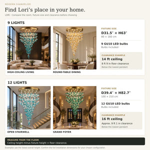 Lori Large Pendant Chandelier Modern Chandelier