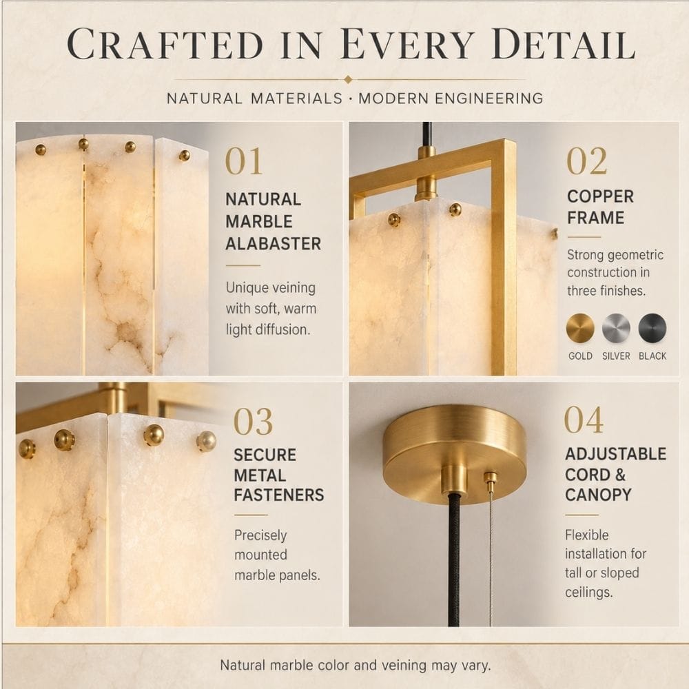 Lucera Marble Stairwell Chandelier Modern Chandelier