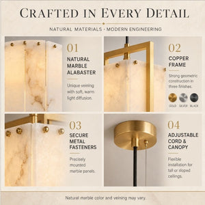 Lucera Marble Stairwell Chandelier Modern Chandelier