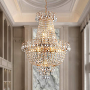 Lumi Gold Unique Crystal Chandelier Modern Chandelier