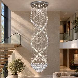 Luna Crystal Staircase Chandelier Modern Chandelier