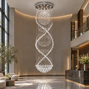 Luna Crystal Staircase Chandelier Modern Chandelier