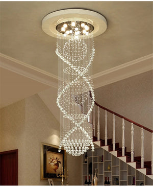 Luna Crystal Staircase Chandelier Modern Chandelier