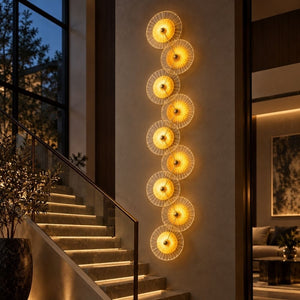 Lunara Modern Glass Disc Wall Sconce Modern Chandelier