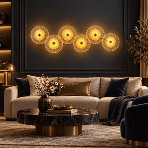 Lunara Modern Glass Disc Wall Sconce 6 / Warm Light 3000K Modern Chandelier