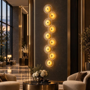 Lunara Modern Glass Disc Wall Sconce 9 / Warm Light 3000K Modern Chandelier