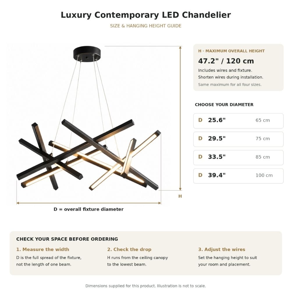 Luxury Contemporary LED Chandelier Modern Chandelier