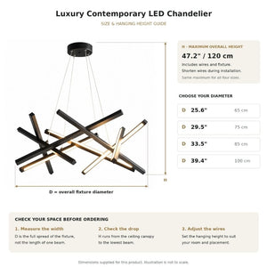 Luxury Contemporary LED Chandelier Modern Chandelier