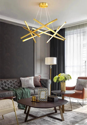 Luxury Contemporary LED Chandelier Gold / 25.6'' (65cm) / Warm White 3000K Modern Chandelier