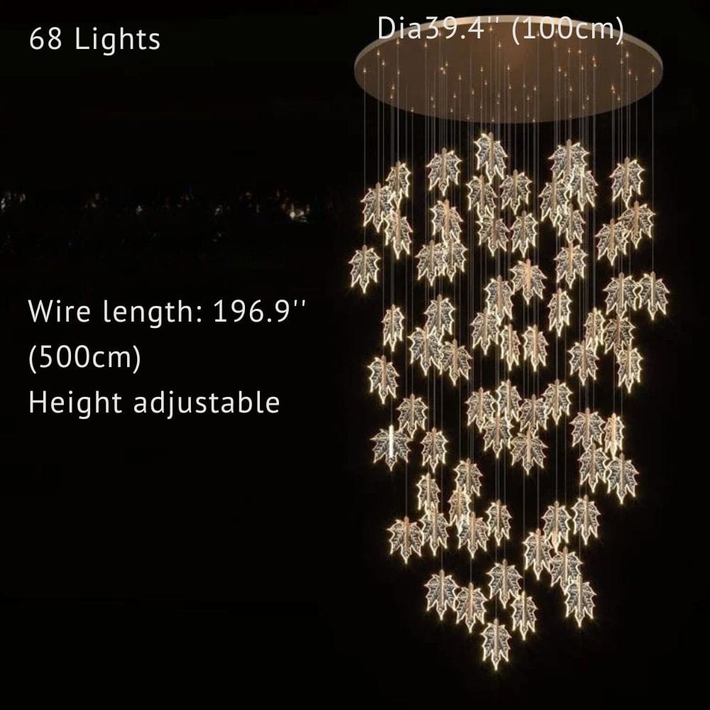 Luxury Led Staircase Chandelier Modern Chandelier