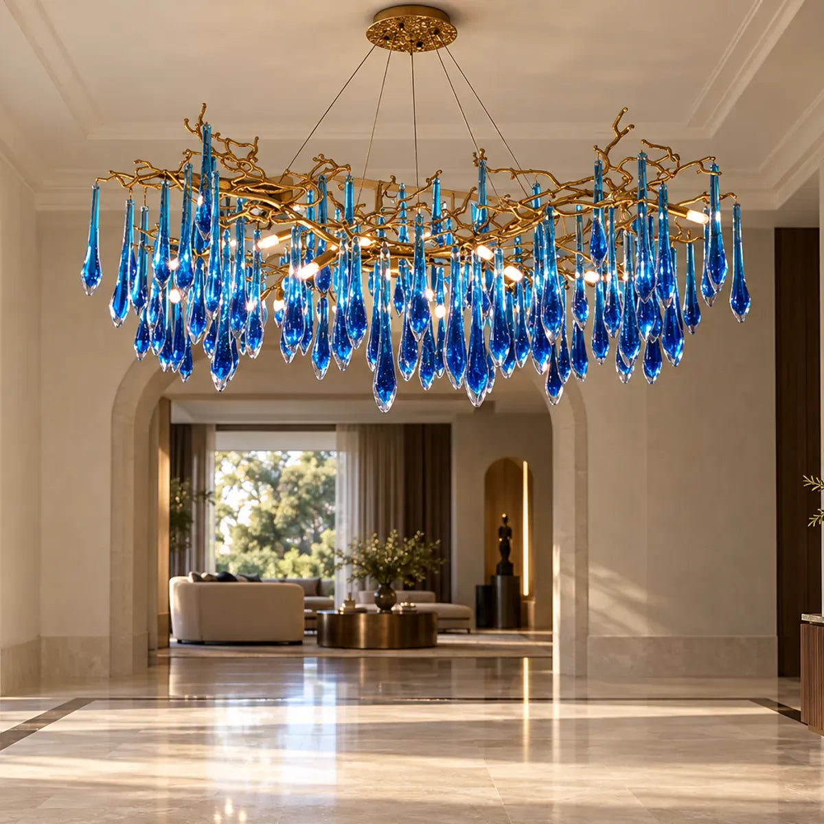 Lyra Crystal Branch Chandelier Modern Chandelier