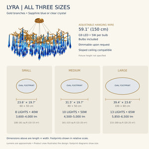 Lyra Crystal Branch Chandelier Modern Chandelier