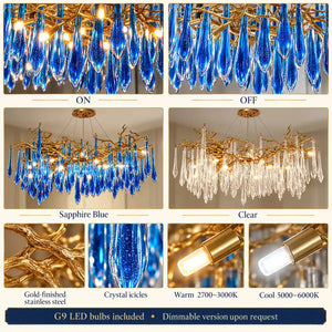 Lyra Crystal Branch Chandelier Modern Chandelier
