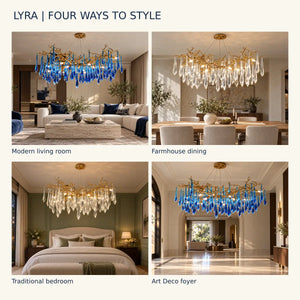 Lyra Crystal Branch Chandelier Modern Chandelier