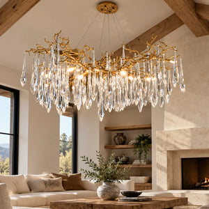 Lyra Crystal Branch Chandelier Modern Chandelier