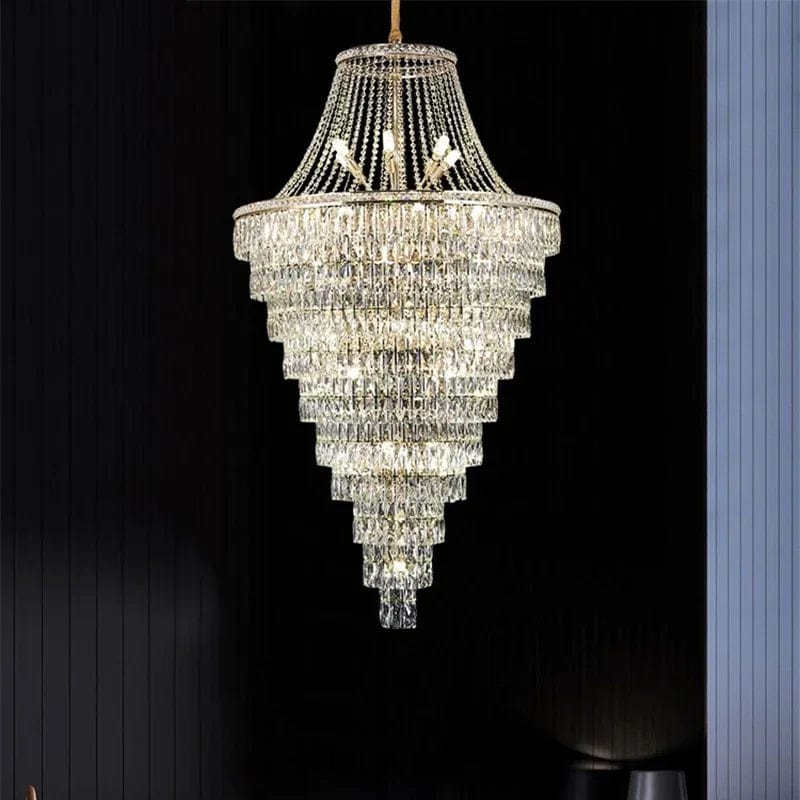 Maia Crystal Foyer Chandelier Modern Chandelier