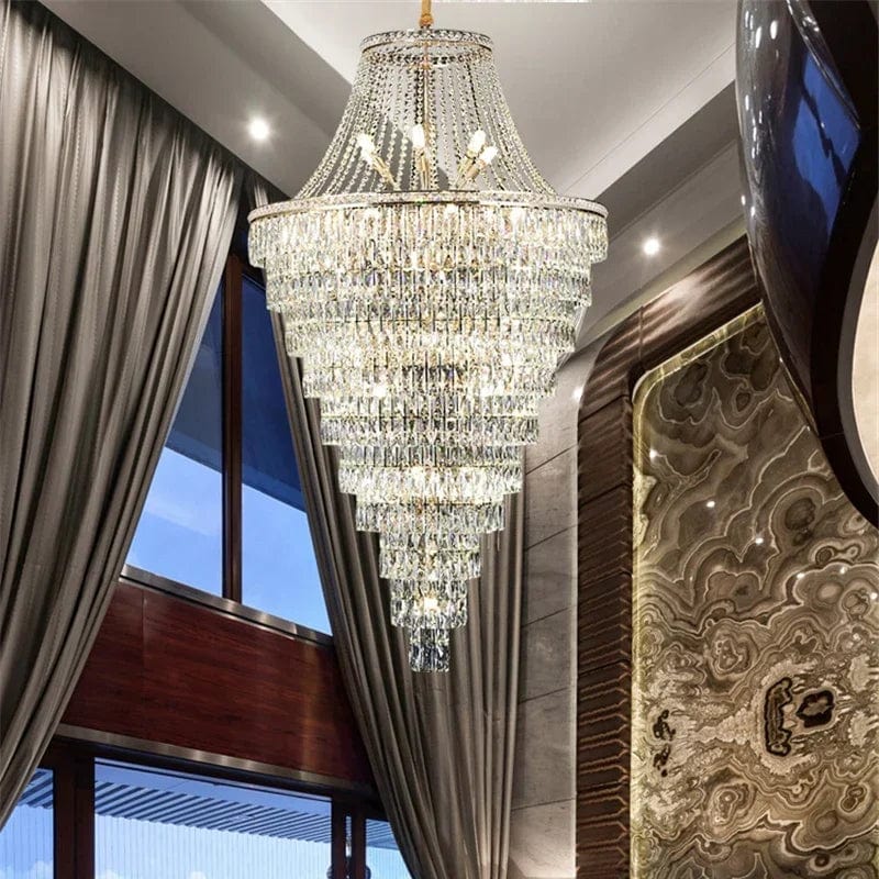 Maia Crystal Foyer Chandelier Modern Chandelier