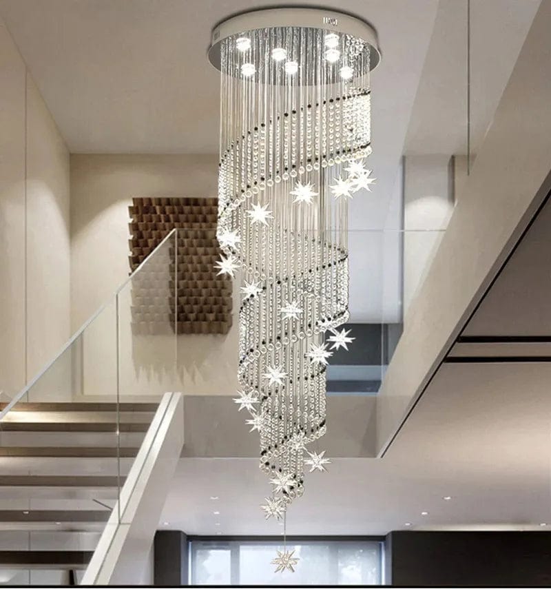 Maize Crystal Stairwell Chandelier Modern Chandelier