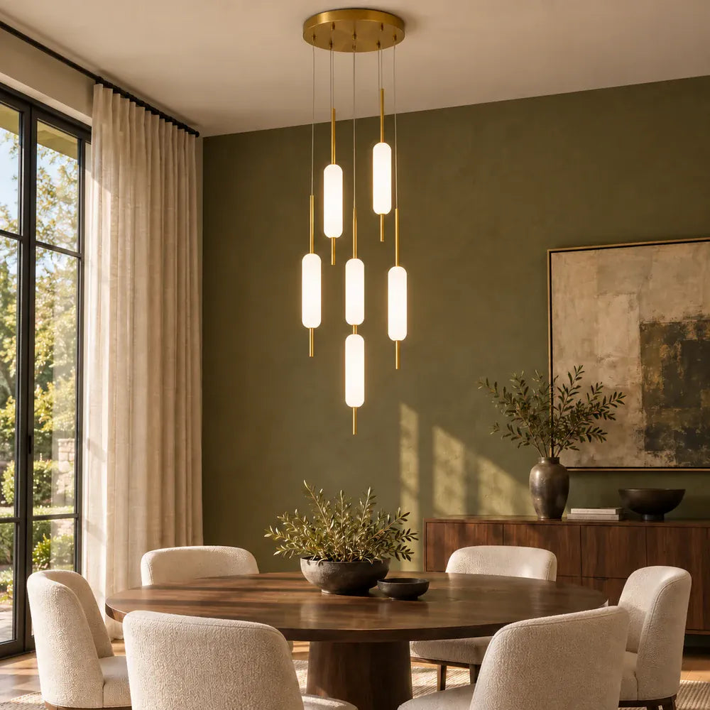 Mark Led Staircase Chandelier 10 / Warm White 3000K Modern Chandelier