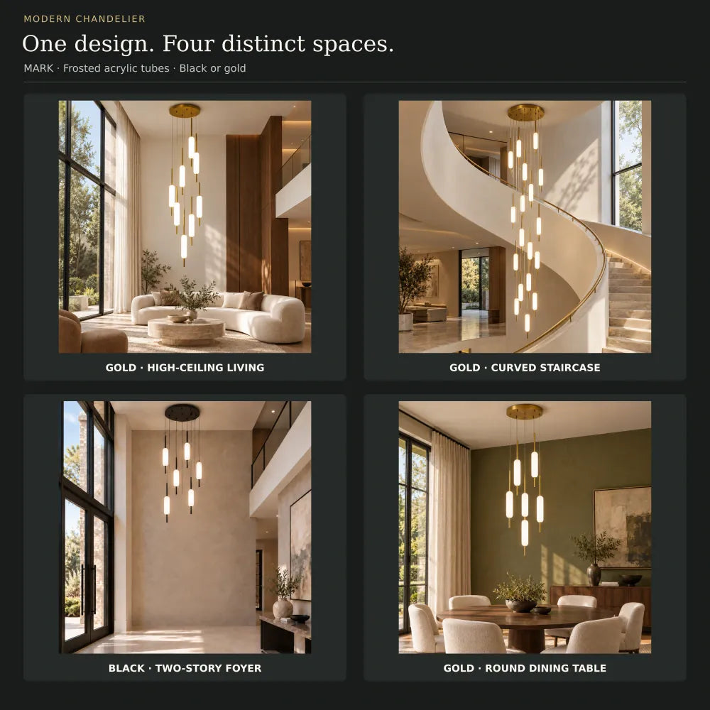 Mark Led Staircase Chandelier Modern Chandelier