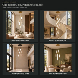 Mark Led Staircase Chandelier Modern Chandelier