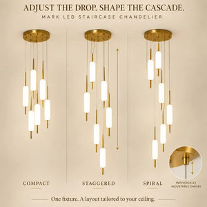Mark Led Staircase Chandelier Modern Chandelier