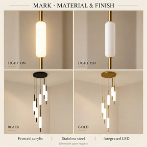 Mark Led Staircase Chandelier Modern Chandelier