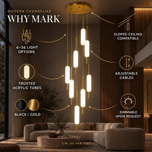 Mark Led Staircase Chandelier Modern Chandelier