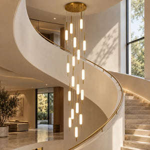 Mark Led Staircase Chandelier 16 / Warm White 3000K Modern Chandelier