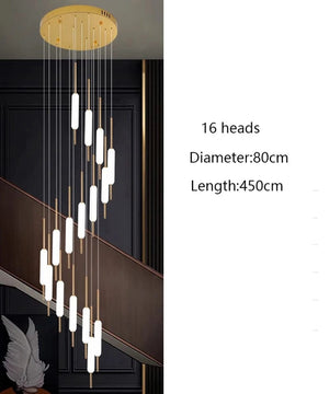 Mark Led Staircase Chandelier Modern Chandelier