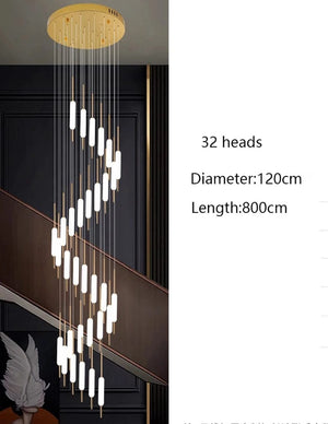 Mark Led Staircase Chandelier Modern Chandelier