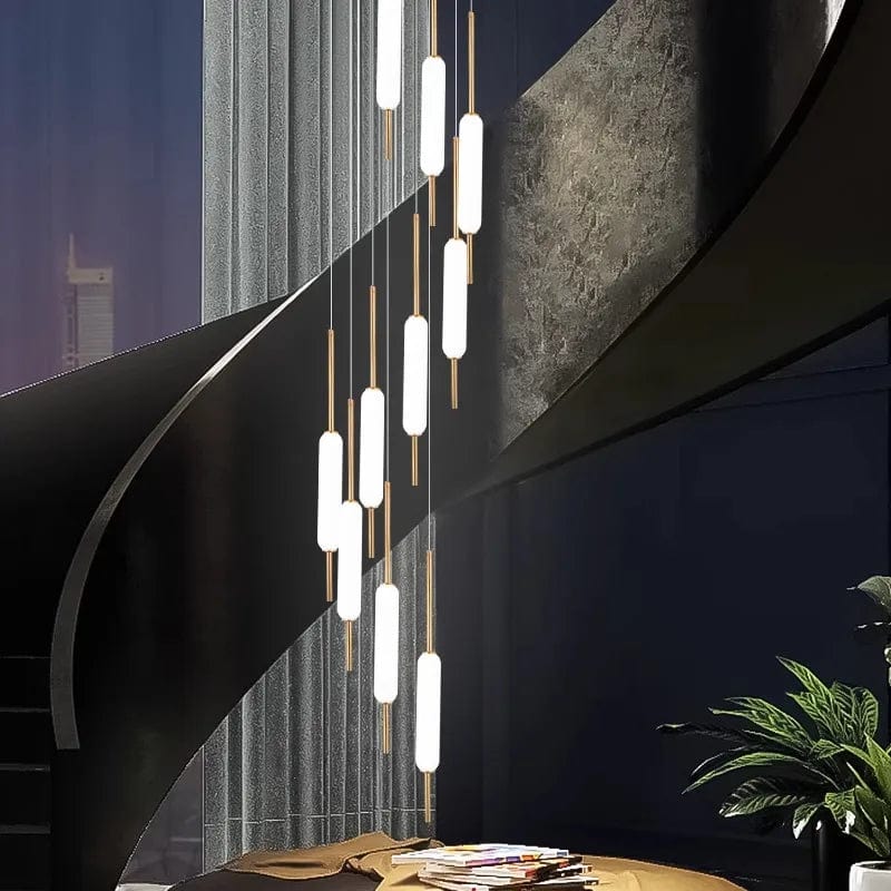 Mark Led Staircase Chandelier 6 / Warm White Modern Chandelier