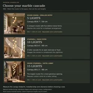 Meg Staircase Pendant Chandelier Modern Chandelier