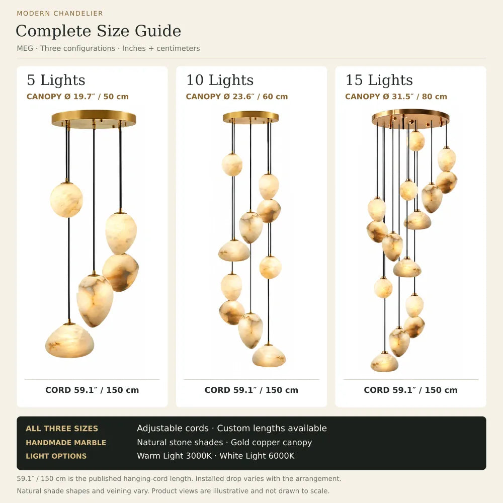 Meg Staircase Pendant Chandelier Modern Chandelier