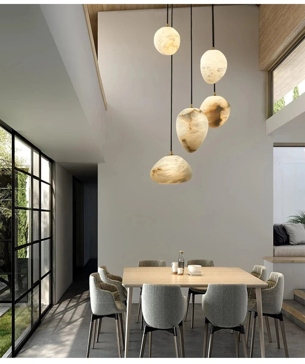 Meg Staircase Pendant Chandelier 5 / Warm Light Modern Chandelier