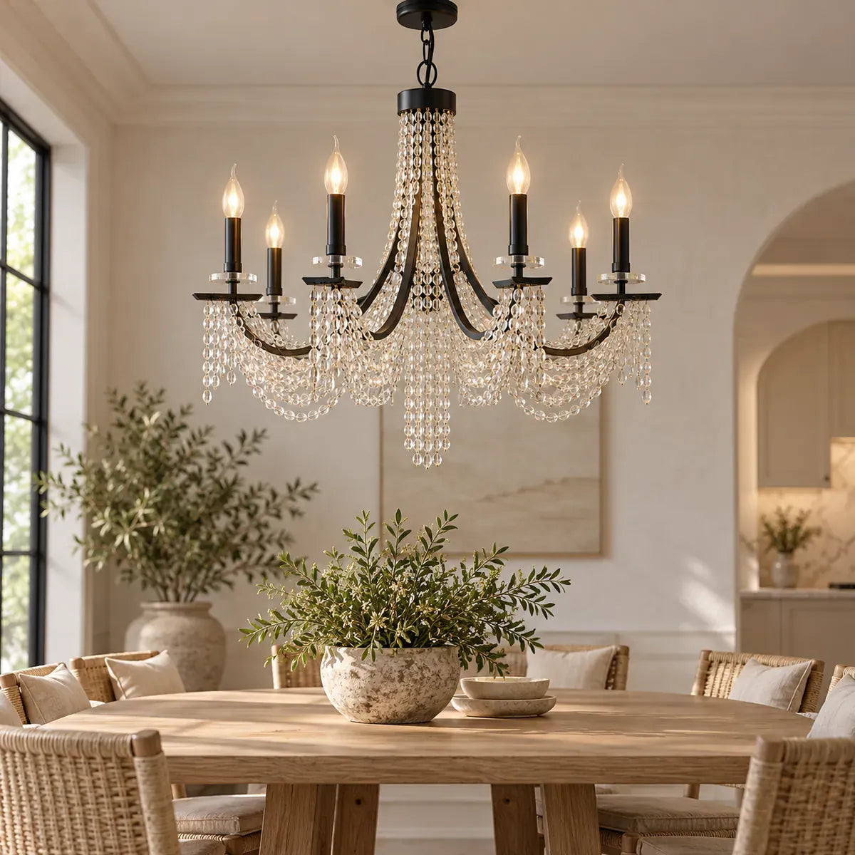 Mikel Candle Crystal Chandelier Modern Chandelier