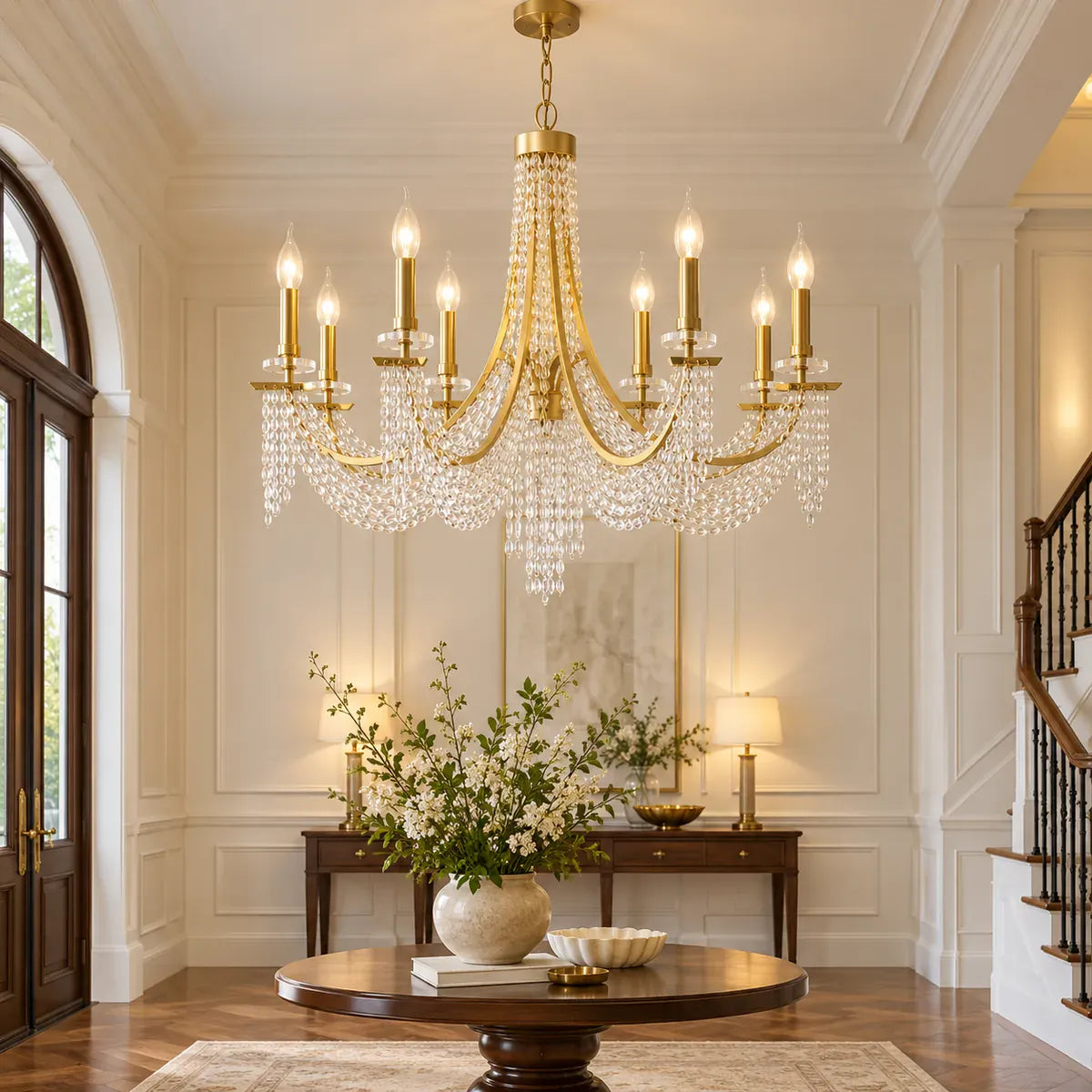 Mikel Candle Crystal Chandelier Modern Chandelier