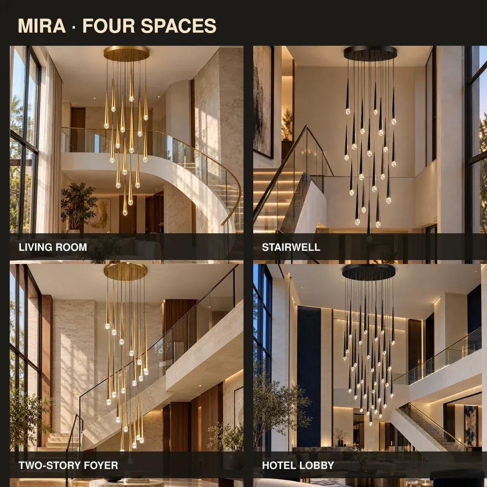 Mira Staircase Pendant Chandelier Modern Chandelier
