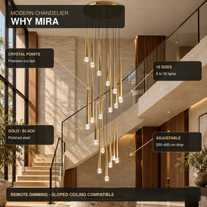Mira Staircase Pendant Chandelier Modern Chandelier