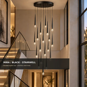 Mira Staircase Pendant Chandelier Modern Chandelier
