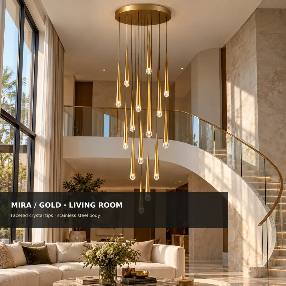 Mira Staircase Pendant Chandelier Modern Chandelier