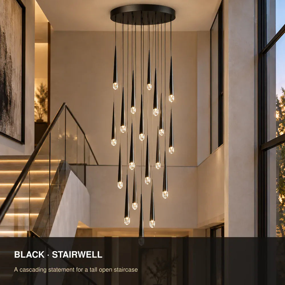Mira Staircase Pendant Chandelier Modern Chandelier