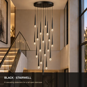 Mira Staircase Pendant Chandelier Modern Chandelier