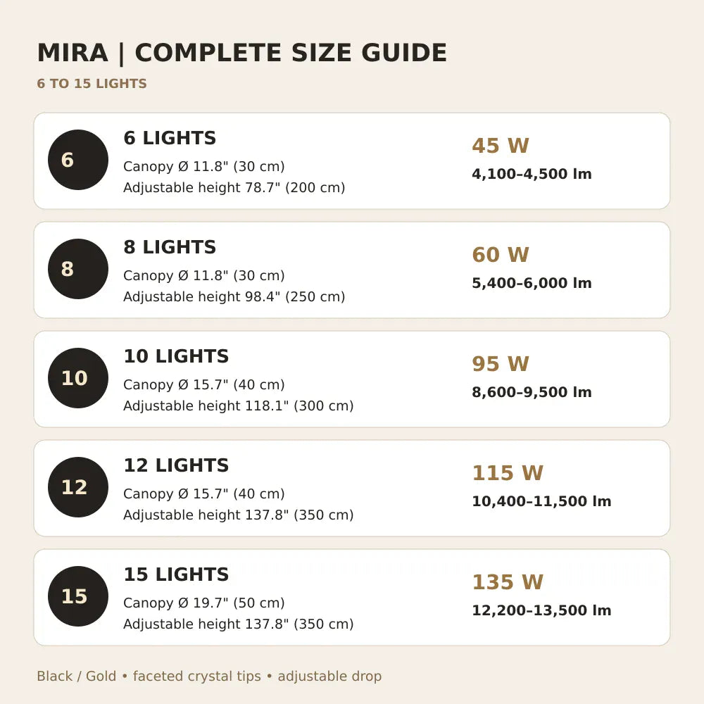 Mira Staircase Pendant Chandelier Modern Chandelier