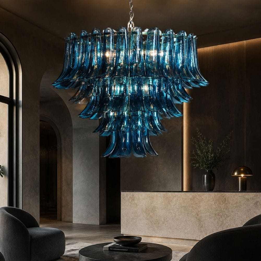 Mireva Tiered Glass Chandelier Modern Chandelier